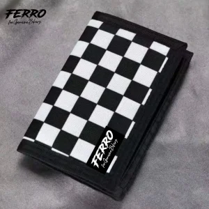 CARTEIRA BLACK AND WHIT SQUARES