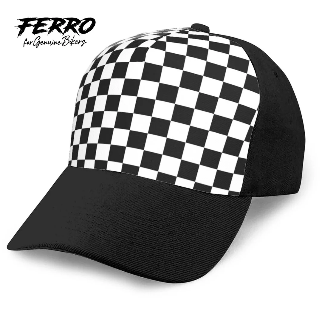 BLACK & WHITE SQUARES CAP