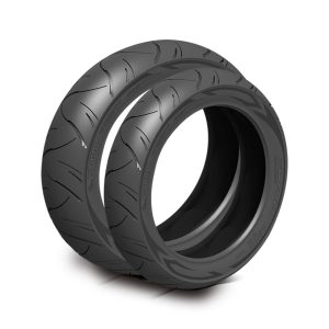 Par Pneus Cinborg Furia Racer 110/70-17 + 140/70-17 Sem Câmara