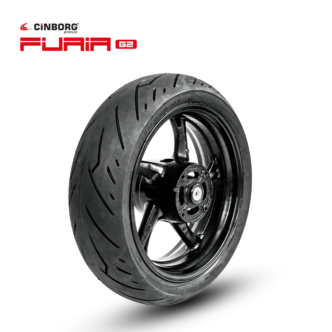 Pneu Cinborg Furia G2 180/55-17 Traseiro da GSR NINJA Z900 MT07 MT09 Hornet - Image 5