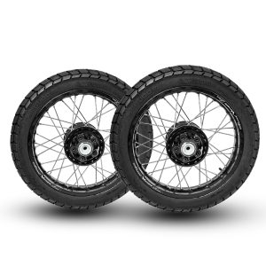 Par de Pneus 120/90-17 + 90/90-19 Parrudo G2 Sem Câmara