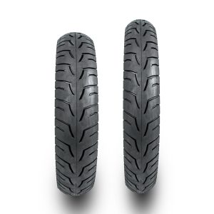 Par de Pneus Biz Pop 80/100-14 + 60/100-17 Irado City Cinborg
