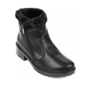 Bota feminina forrada com pelos