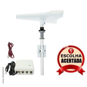 Antena TV MK Completa com Mastro (35db)