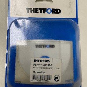 Cobertura autocolante do painel de controle da sanita Thetford SC222CS