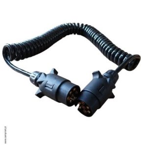 Extensão Espiral Macho/Macho De Plástico – 7 Pinos