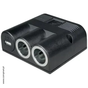 Tomada Tripla Isqueiro USB