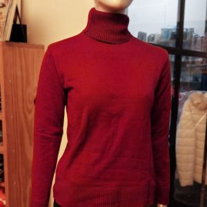 Blusa cacharrel gola alta feminina de tricot