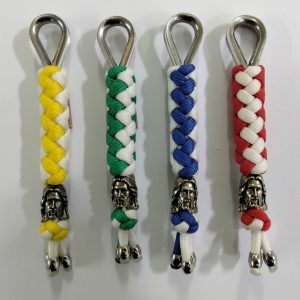 Porta-Chaves em Corda com conta de Metal – Jesus