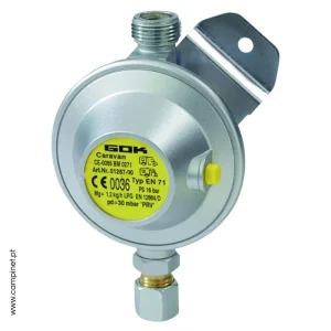 Redutor de Gás 30mb 1.2kg/h Saída 10mm