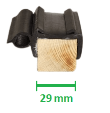 Borracha 29mm p/Acabamento Janelas