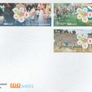 Envelope C6 + conjunto de 3 Selos – Centenário CNE