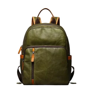 Mochila de Couro Retro Vintage