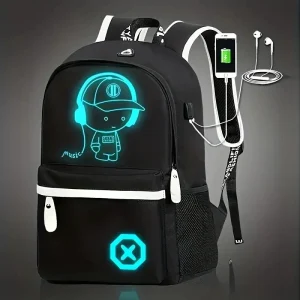 Mochila Escolar Rapaz Luminosa