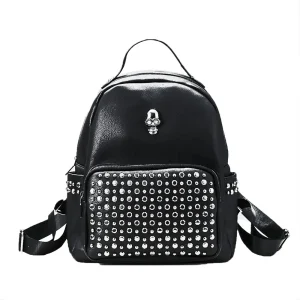 Mochila Feminina com Tachas Caveira
