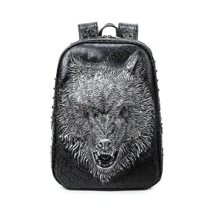 Mochila Lobo com Tachas