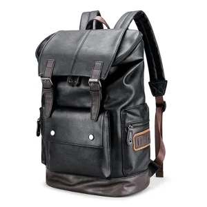 Mochila Masculina Grande com Aba e Fivelas