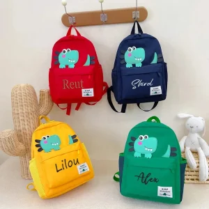 Mochila Personalizada Infantil Com Nome Dinossauro