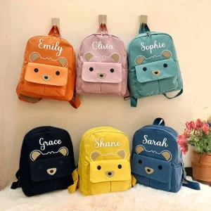 Mochila Personalizada Infantil Com Nome Urso